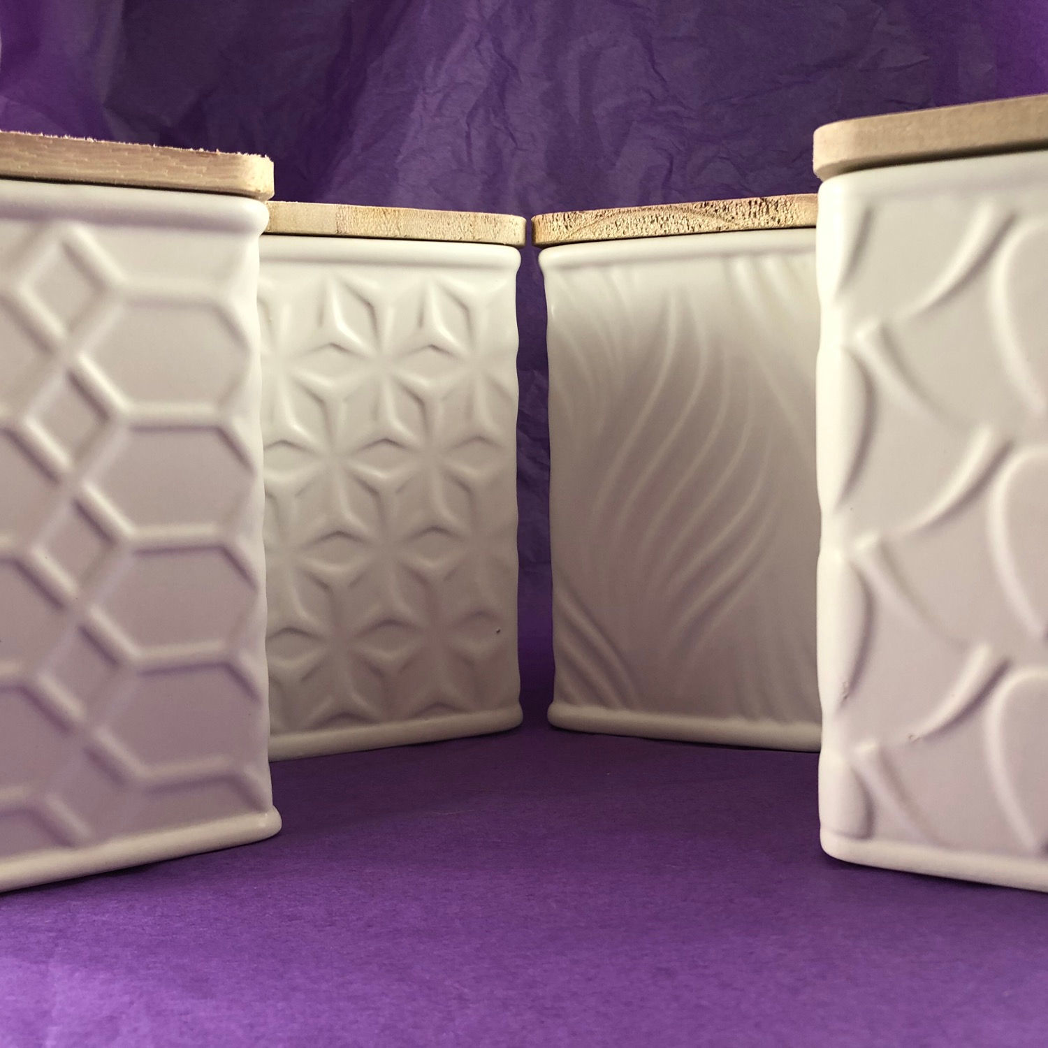 Swan Creek White Cannister Square Candle