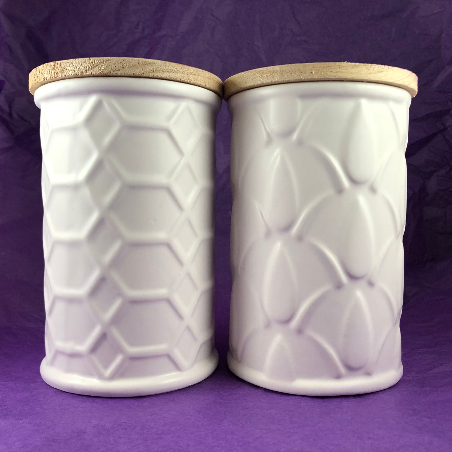 Swan Creek White Cannister Round Candle