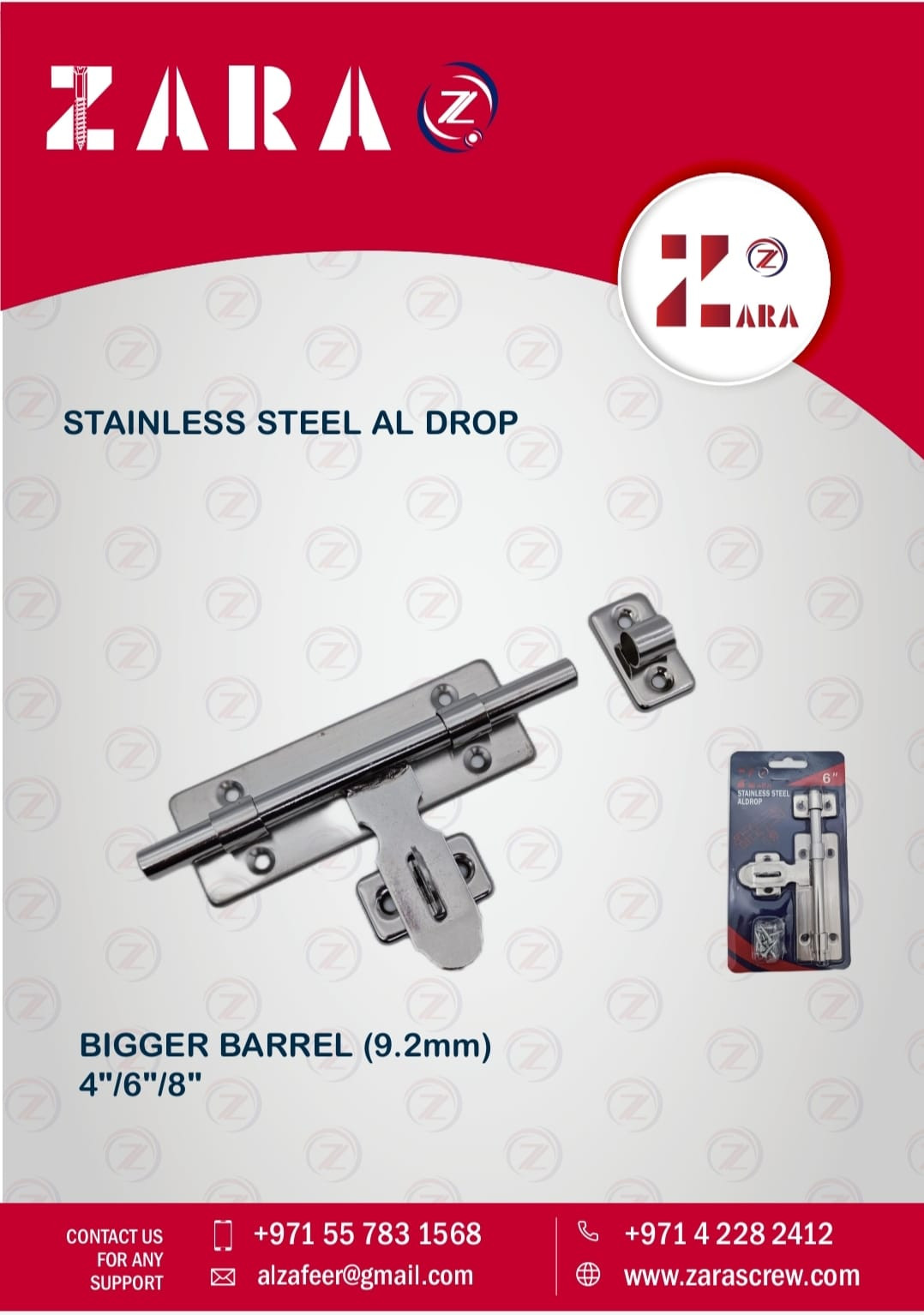 Steel Al Drop 3"/4"/6"