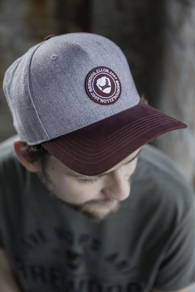 BrewDog Twill Gray&Burgundy Cap