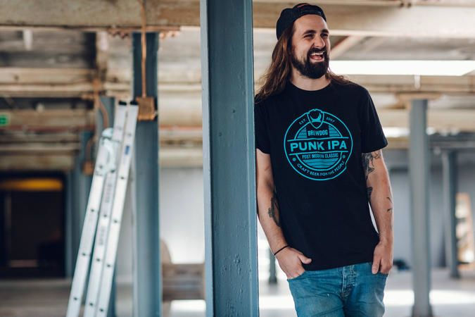 BrewDog Mens Punk Lock Up Tee