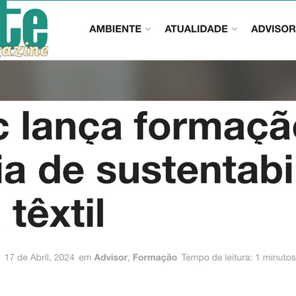 Systemic lança formação sobre estratégia de sustentabilidade na indústria têxtil