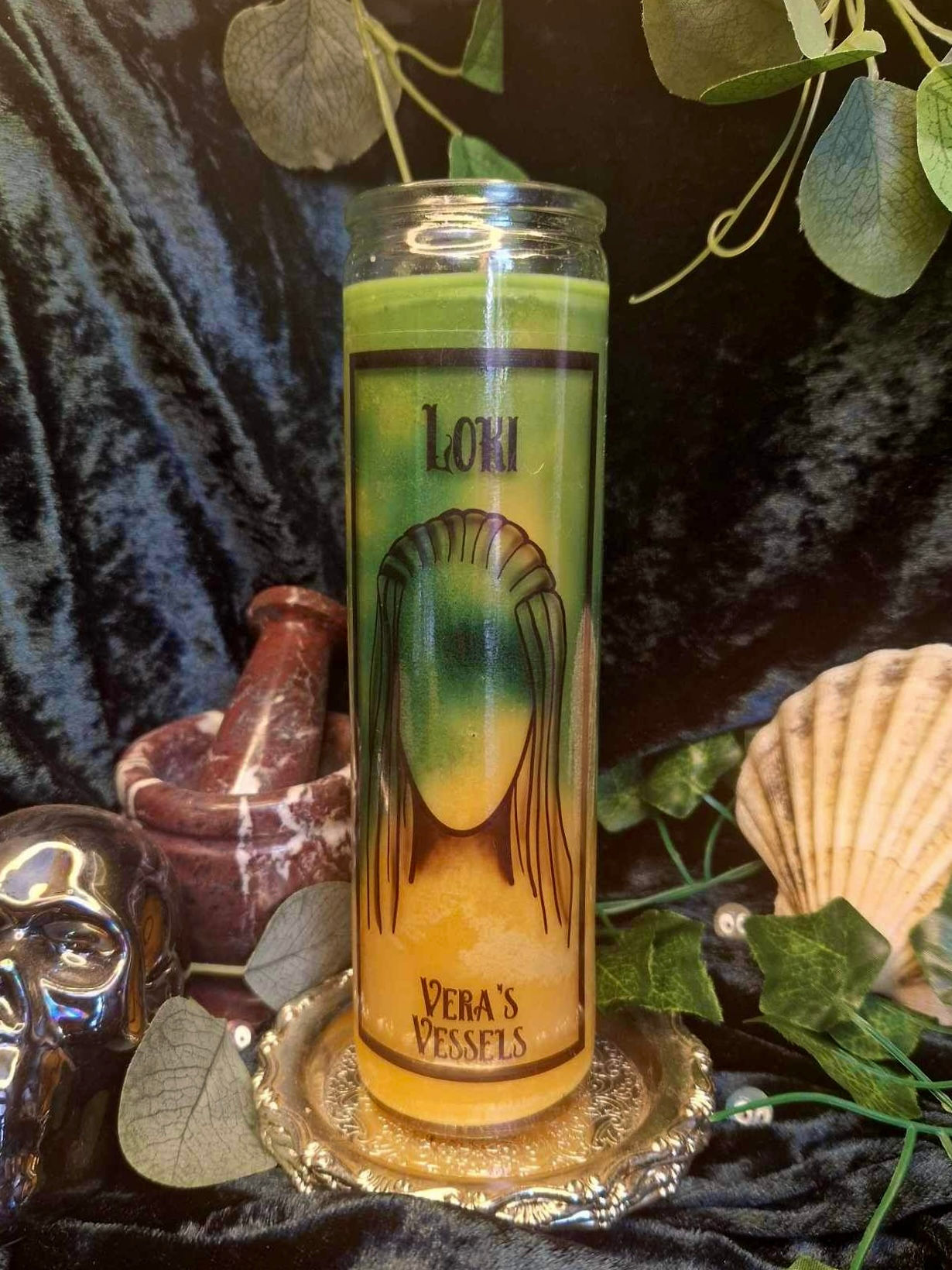 Loki Deity Candle
