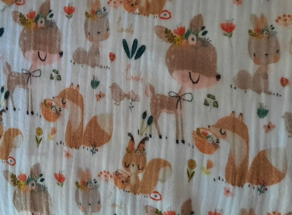 Miniaturbild: Kurze Hose aus Musselin-Stoff