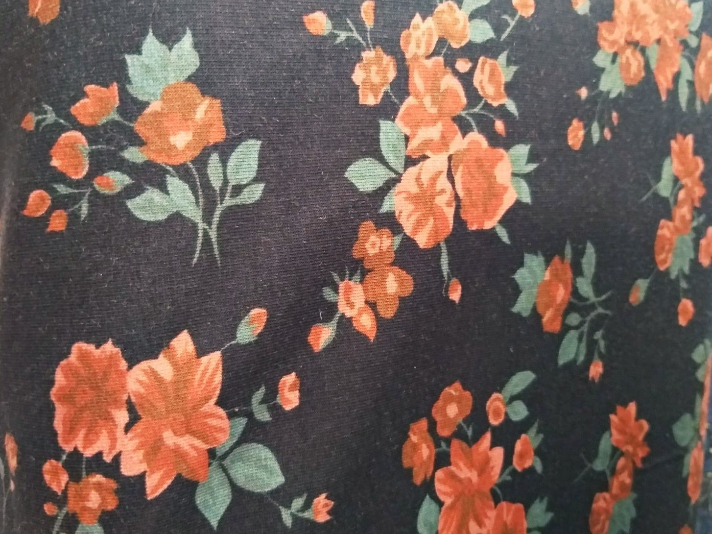 Sommersweat Blumen dunkel