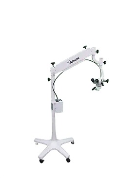 Seiler 935 colposcope with 3-step magnification mounted on a mobile floor stand