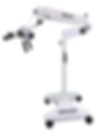Seiler Alpha Air 6 ENT microscope with LED illumination and 6-step magnification on mobile stand
