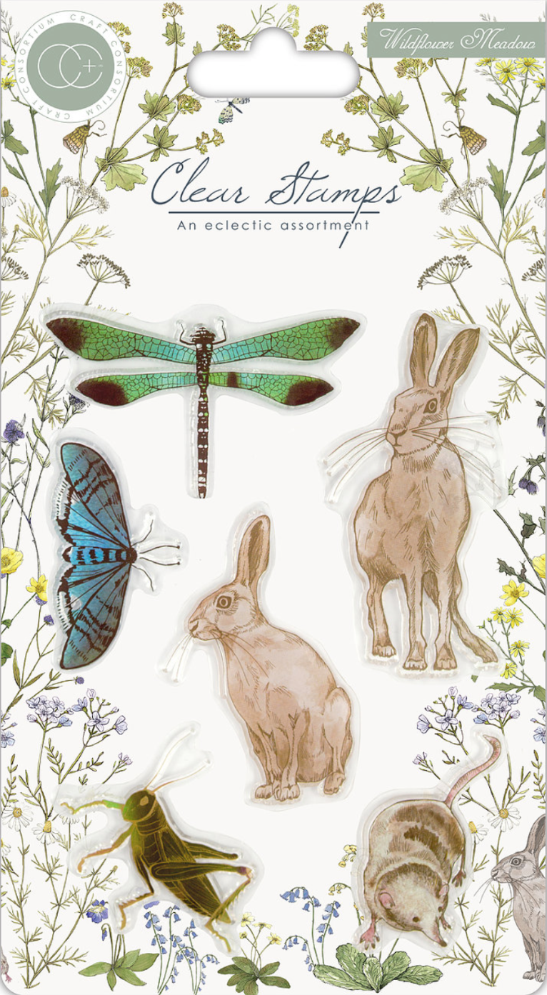 Wildflower Meadow Rubber Stamp set 1
