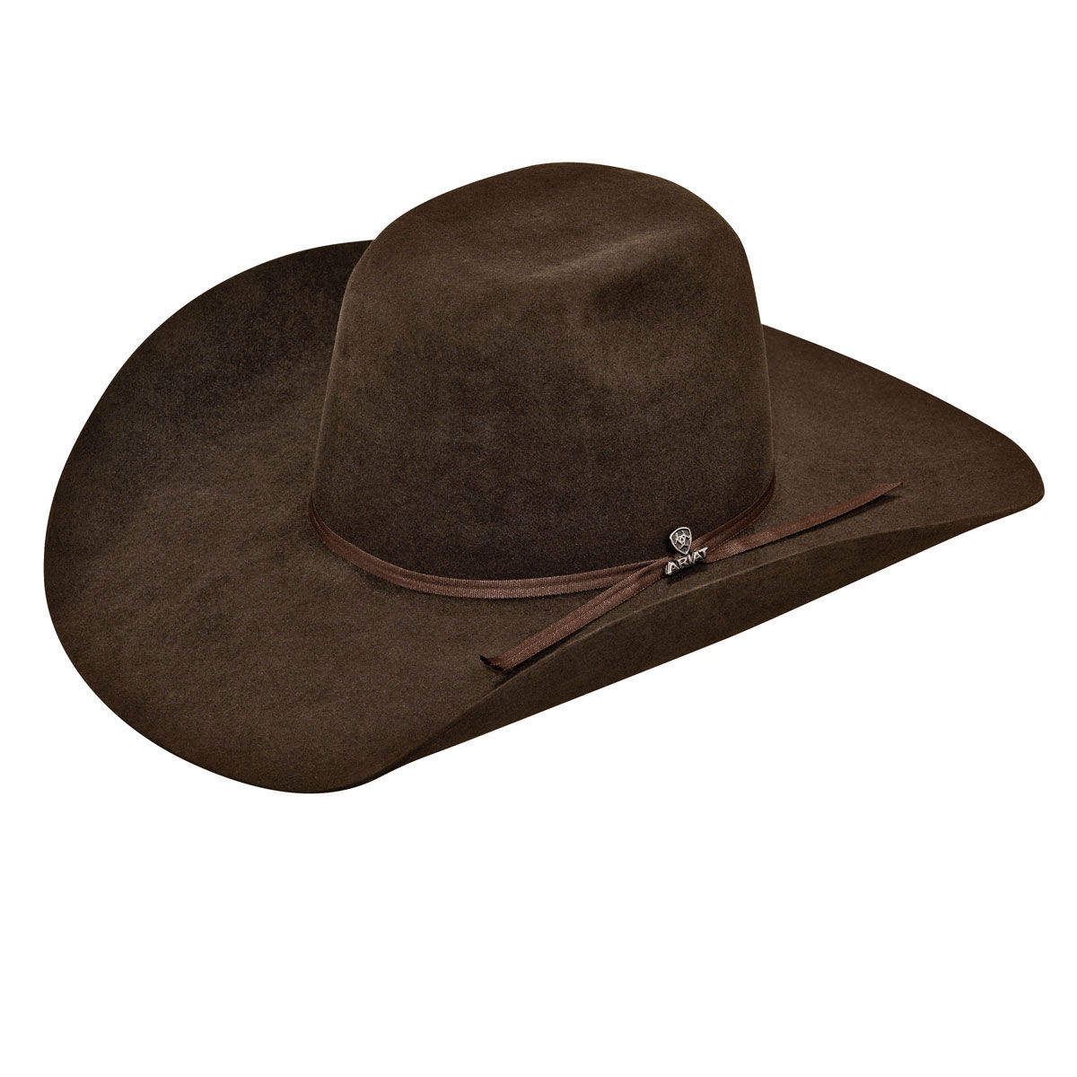 Ariat Men's 100% Fur Cowboy Hat - 6X - Chocolate - A7510247