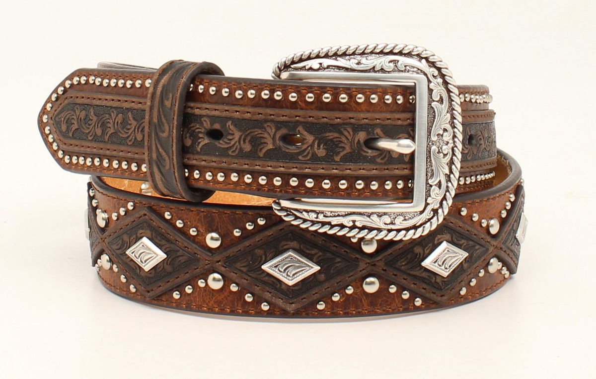 Ariat Mens Western Belt - Medium Brown - 1 1 /2" - A1020644