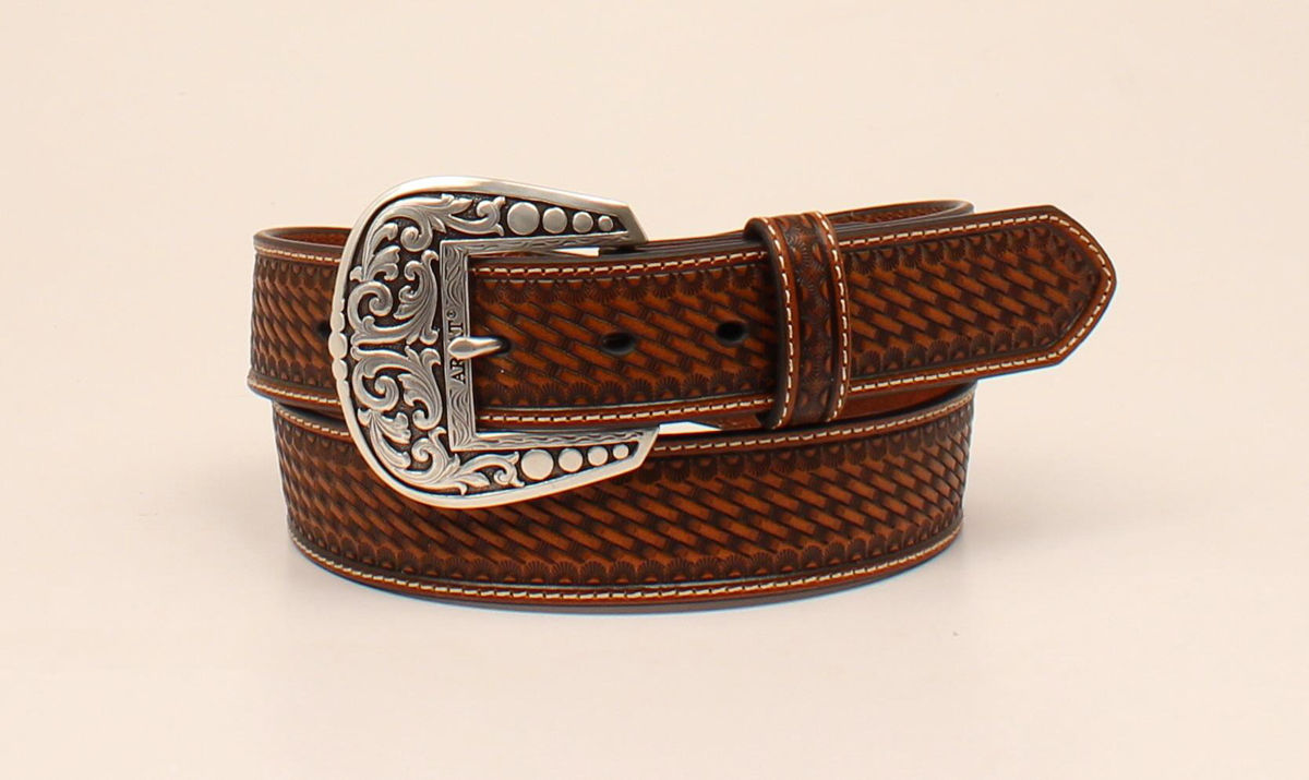 Ariat Mens Western Belt - Tan - 1 1/2" - A1025808