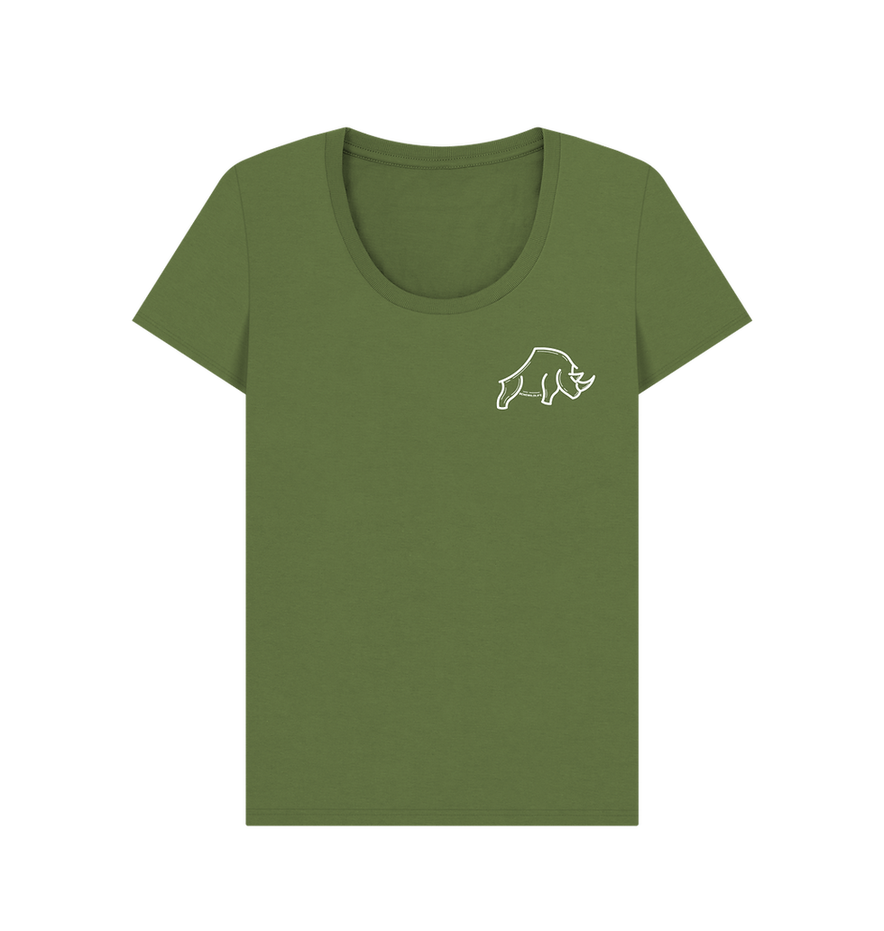 Women's Sustainable Organic Cotton T-Shirt - White Logo