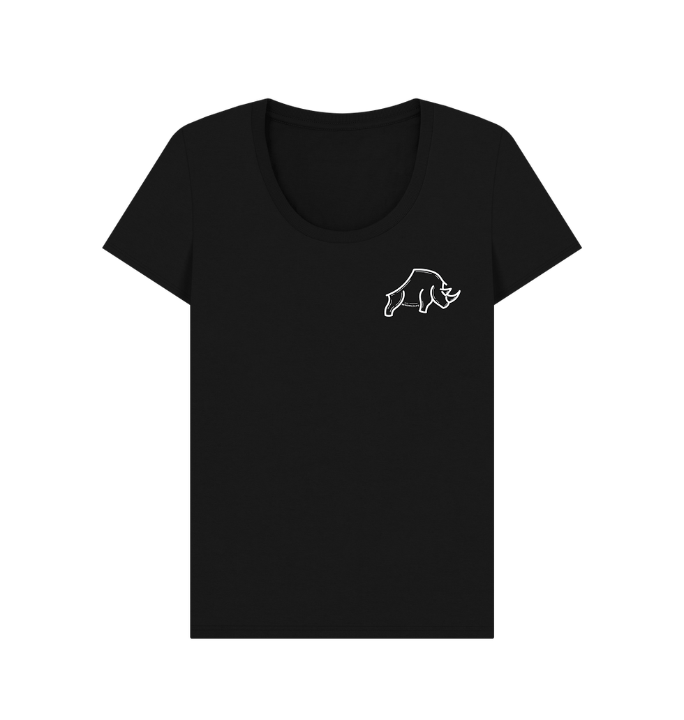 Thumbnail: Women's Sustainable Organic Cotton T-Shirt - White Logo