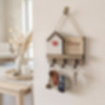 Oak & Ember Key Keeper | Mini Wooden Key Rack