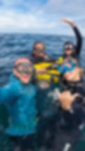 Freedivers enjoying an Open Water Session