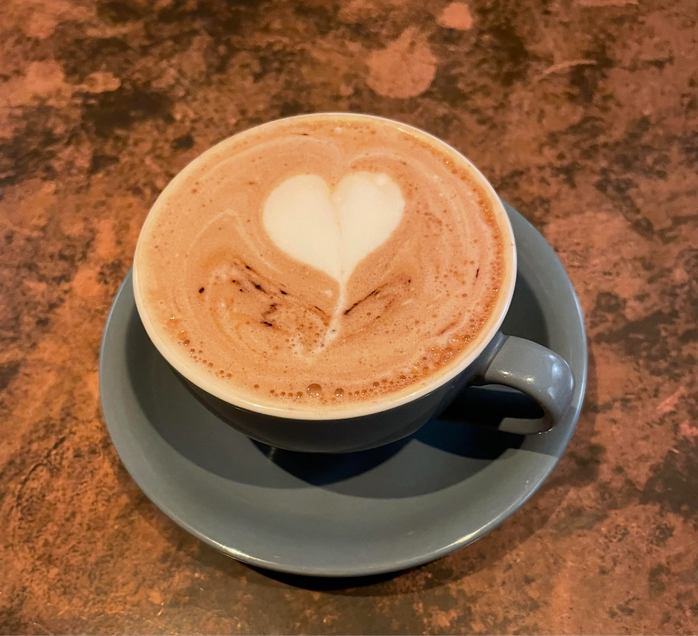 Coffee cup with a heart