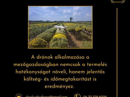 Drónok a mezőgazdaságban