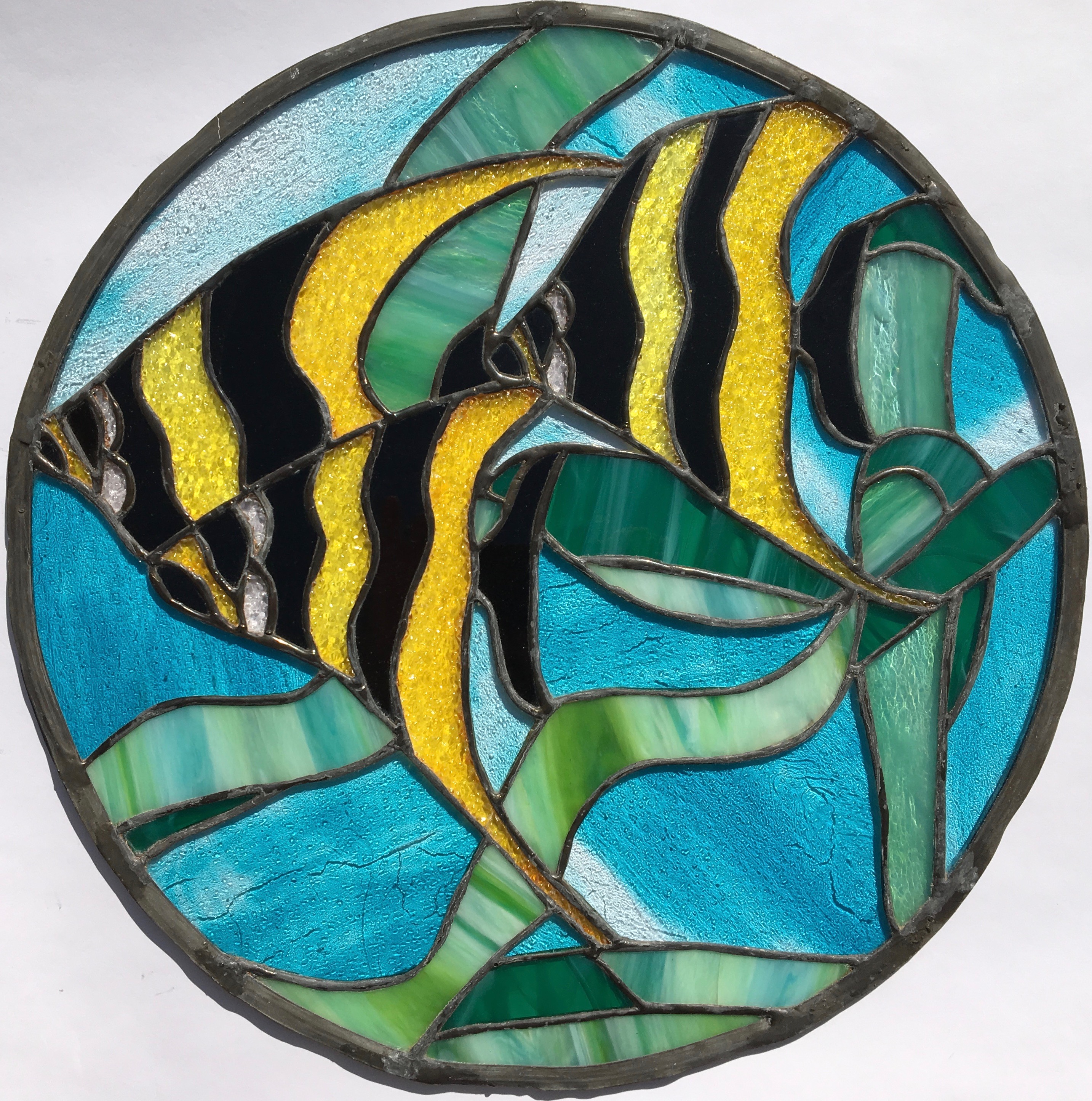 Vitrail Poissons exotiques
