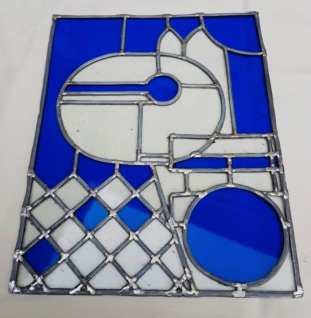 Vitrail Ane bleu