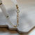 Thumbnail: White Quartz and Green Turquoise Necklace