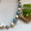 Thumbnail: Aquamarine and Wooden Bead Necklace