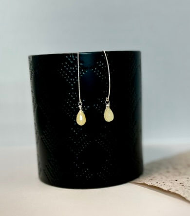 Thumbnail: Yellow Teardrop Earrings