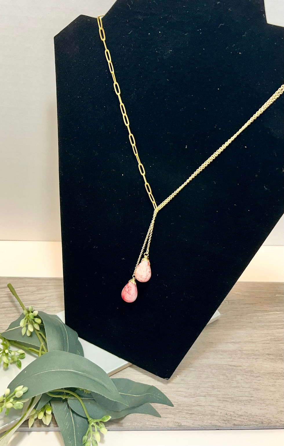 Thumbnail: Paperclip Chain and Drop Necklace