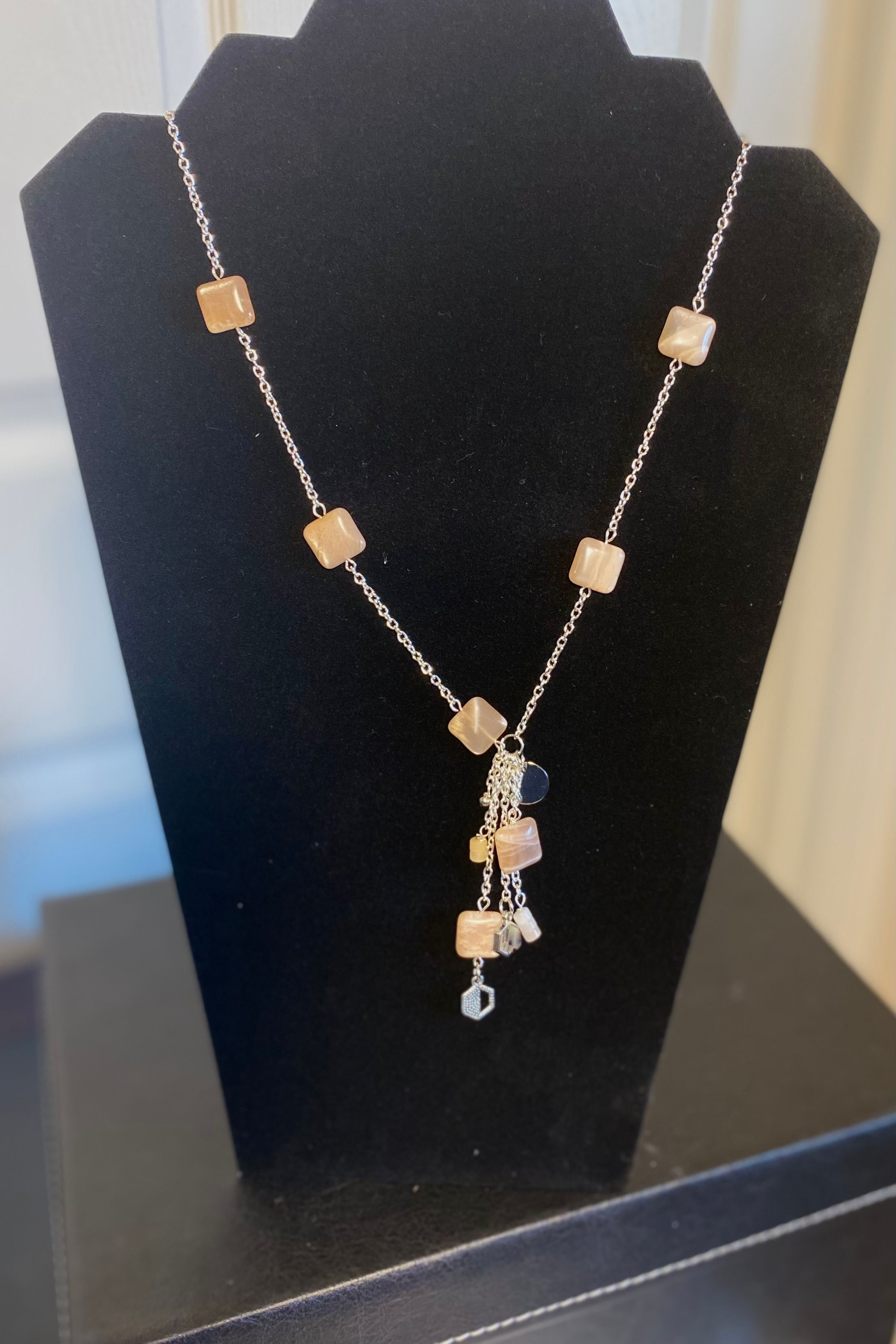 Moonstone Drop Necklace