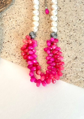 Thumbnail: Pink and Pearl Necklace