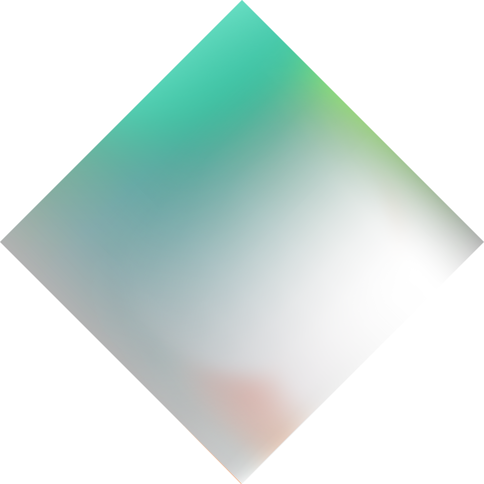 A slightly opaque square turned on its side with the circle gradient moving behind it.