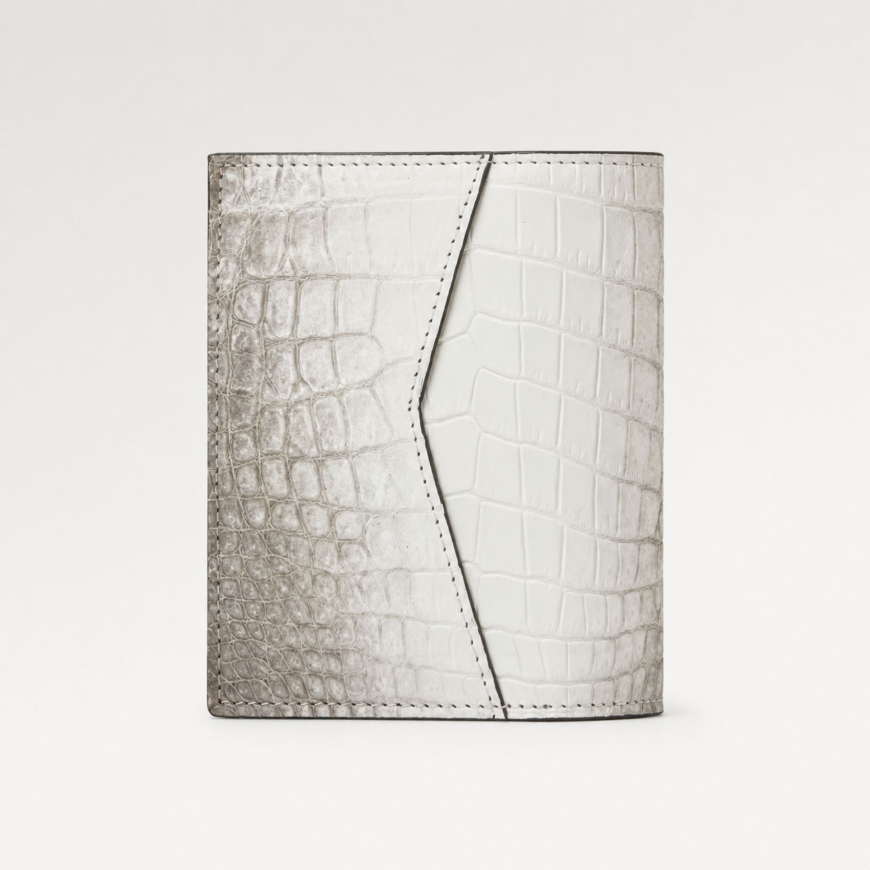 Portefeuille vertical unisexe Konig Genève Himalaya en peau de crocodile