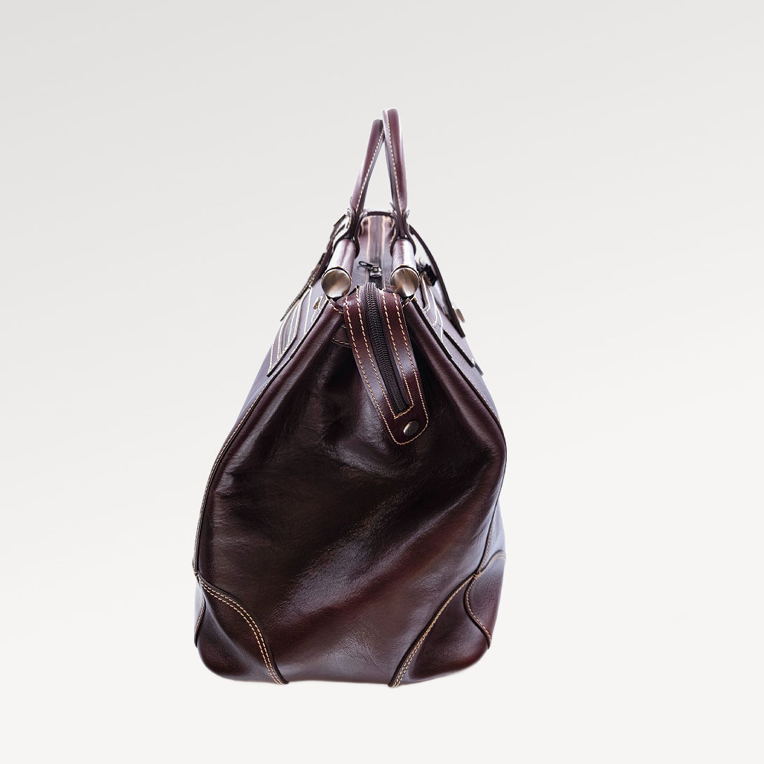 Konig Genève Vegetal Tanned Doctor's Travel Bag for Men