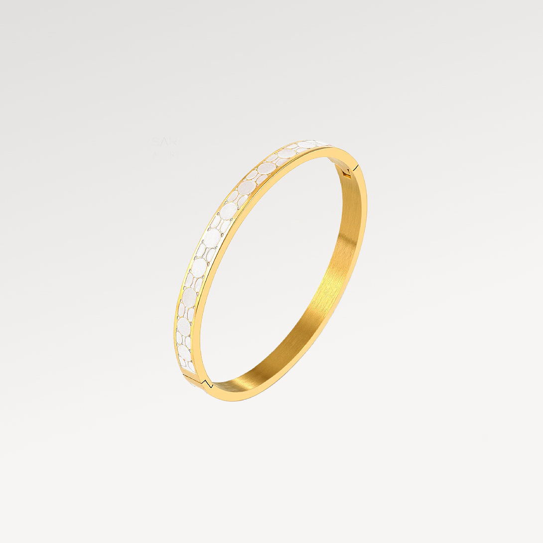 Konig Genève Steel & Enamel Bracelet for Women