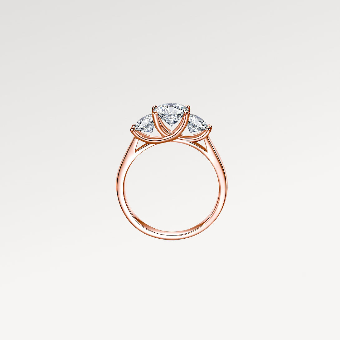 Konig Genève Moissanite Diamond Ring - 2 Carat in Sterling Silver