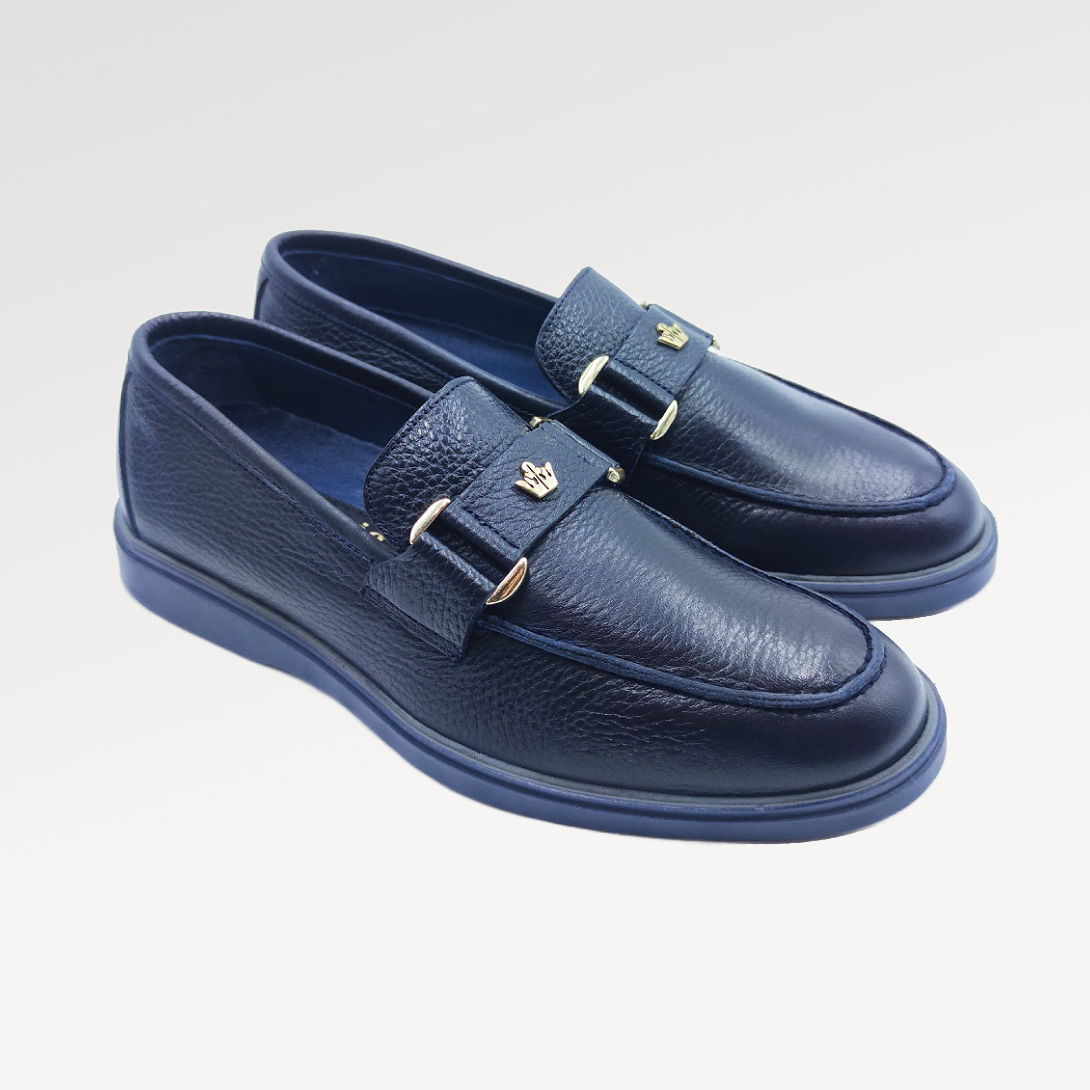 Konig Genève 6385 Chaussures décontractées en cuir sans lacets pour hommes