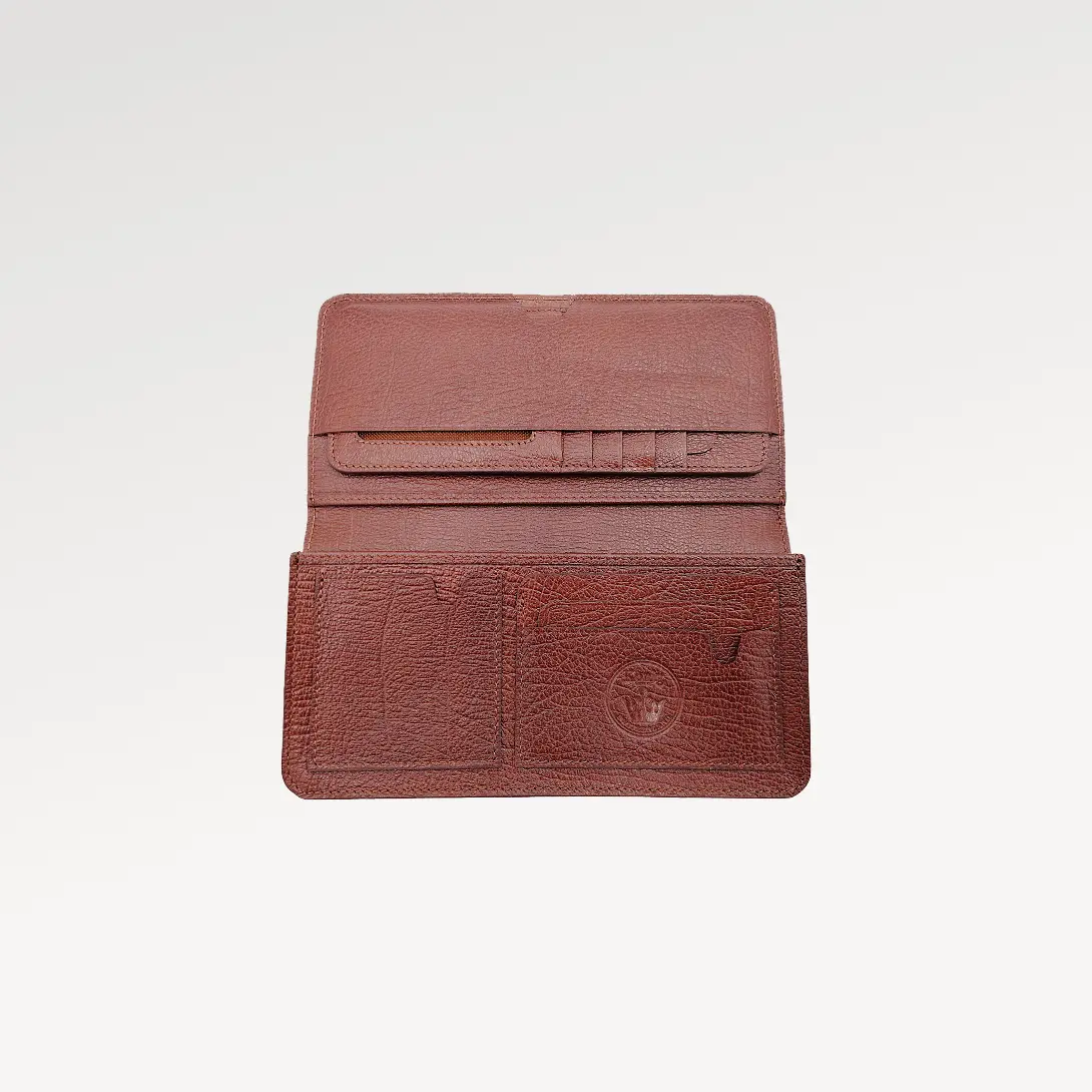Konig Genève Leather Vertical Wallet for Men