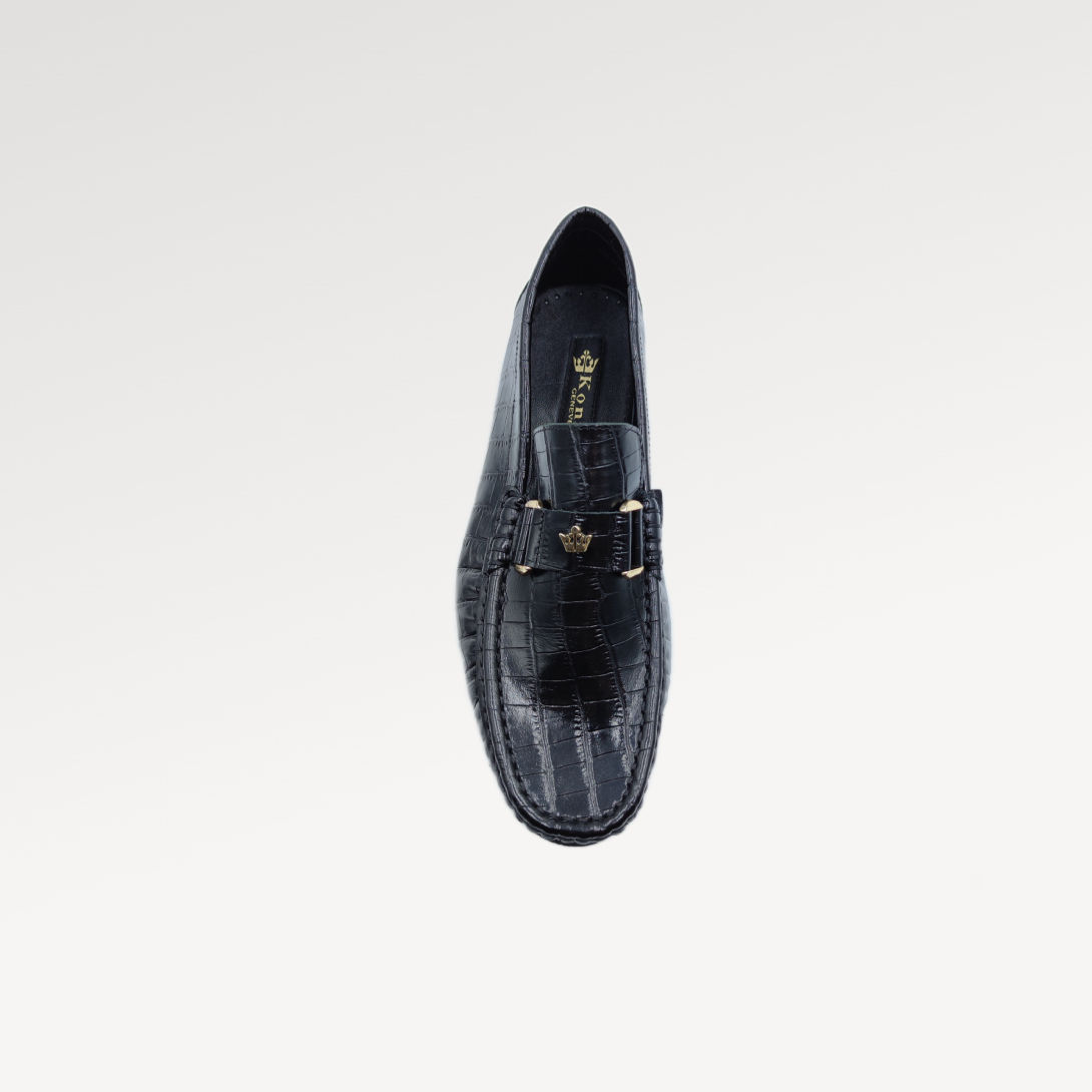 Konig Genève M7704 Leather Raised EVA Moccasin Shoes for Men