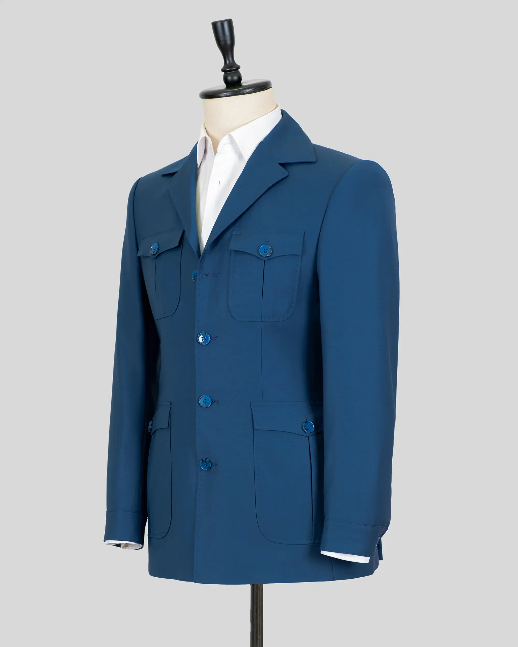 Konig Genève Pure Wool Safari Suit for Men
