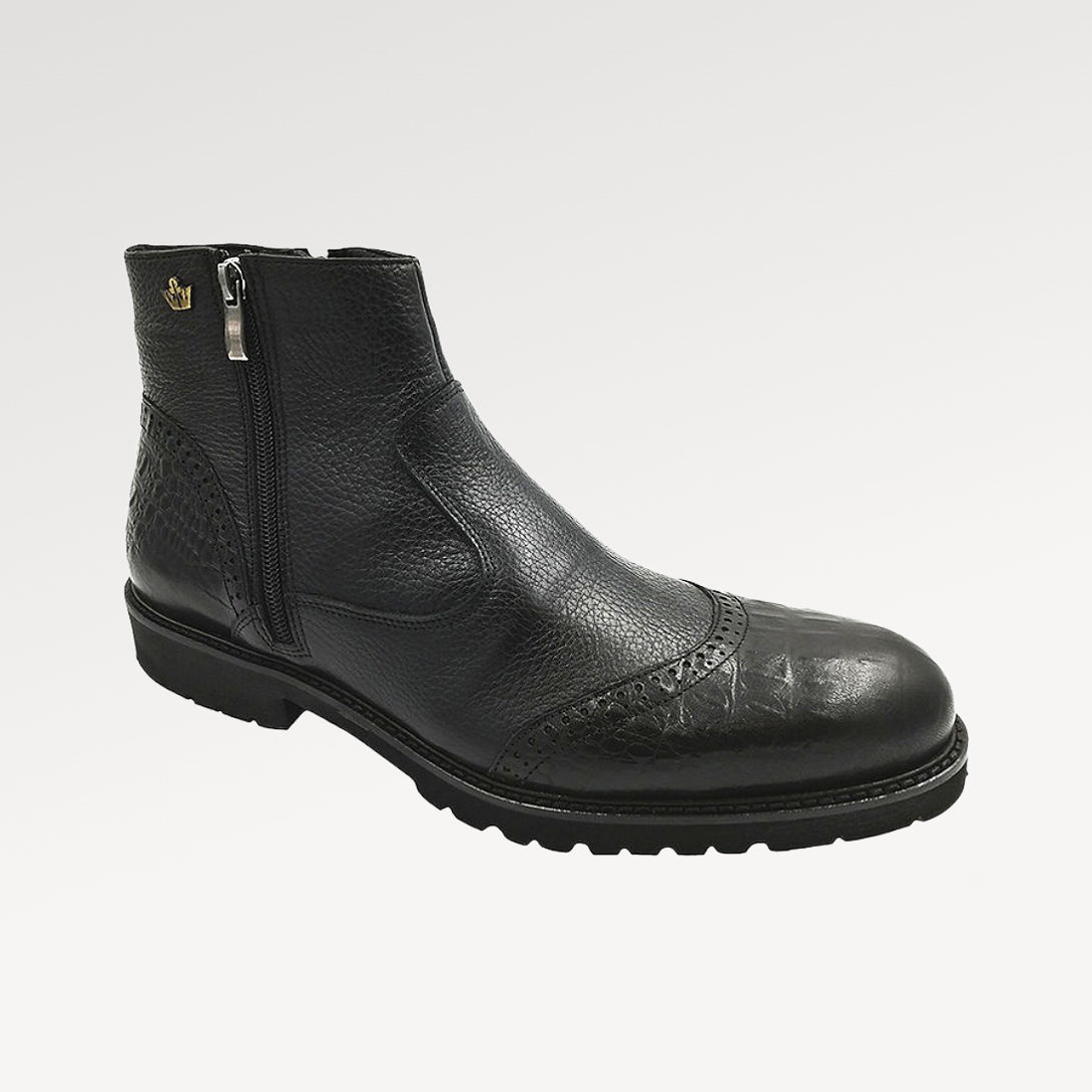 Konig Genève 8924 Leather Boots Shoes for Men