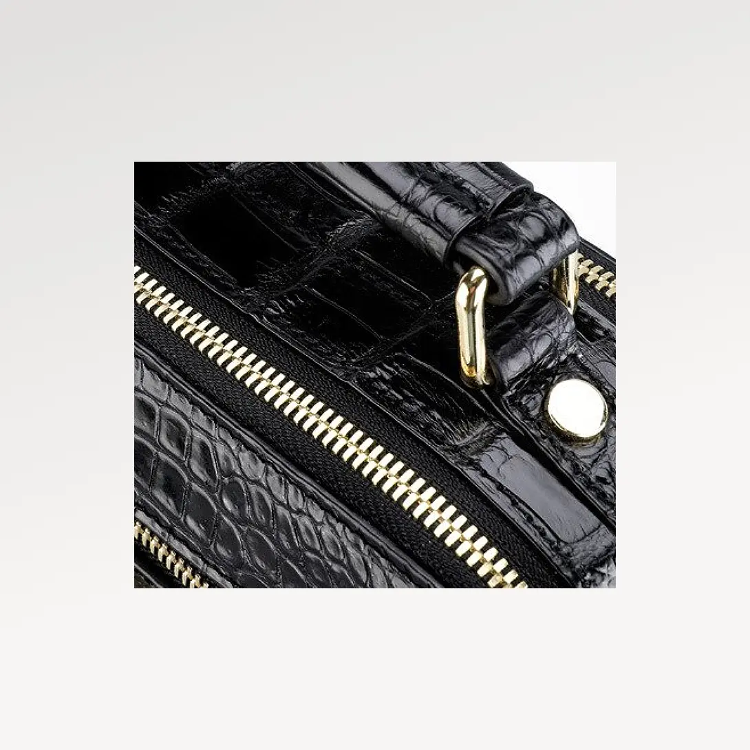 Konig Genève Crocodile Top Handle Crossbody