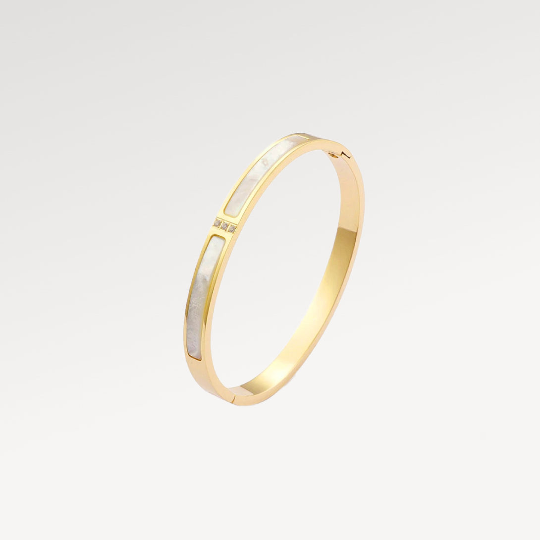 Konig Genève Steel & Pearl Bracelet for Women