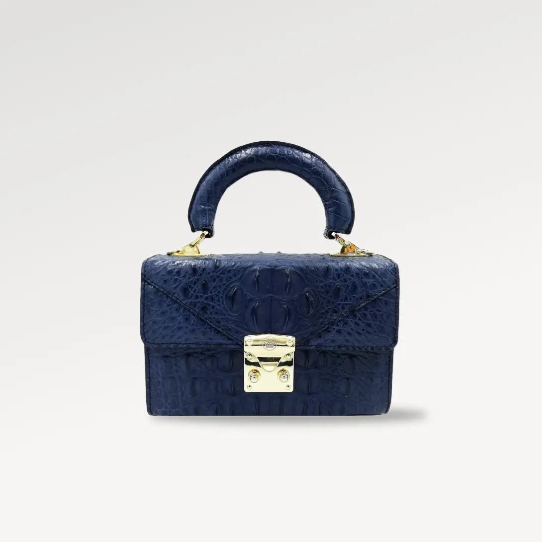 Konig Genève Crocodile Skin Mini Handbag for Women