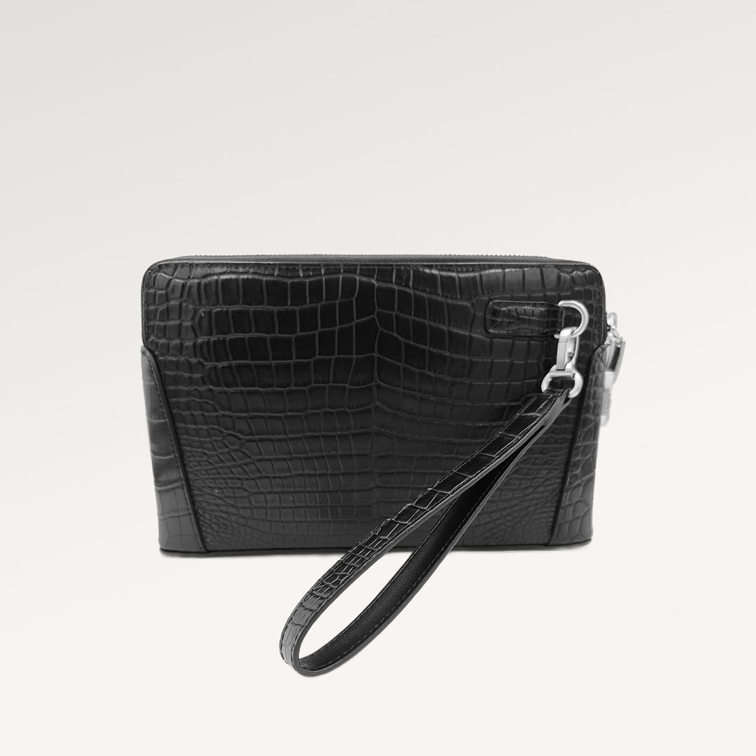 Konig Genève Crocodile Pochette for Men with Combination Lock