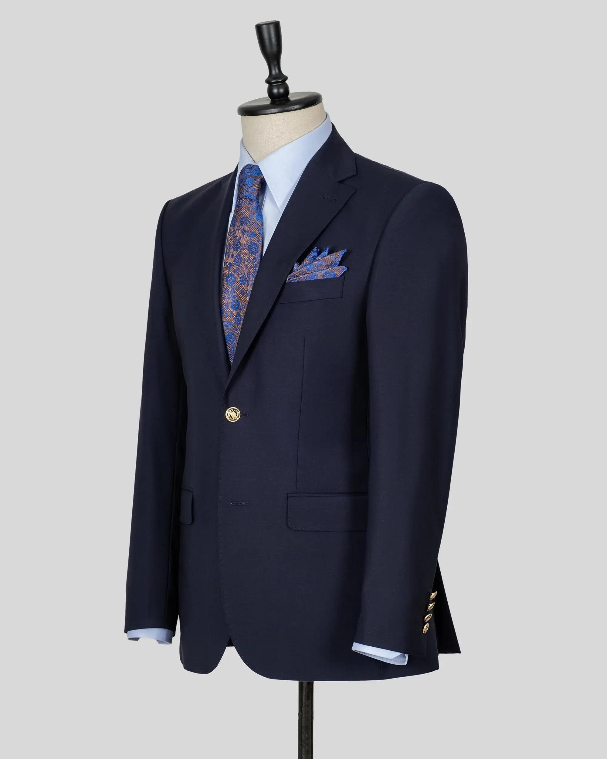Konig Genève Gold Buttons Pure Wool Blazer Suit Jacket for Me