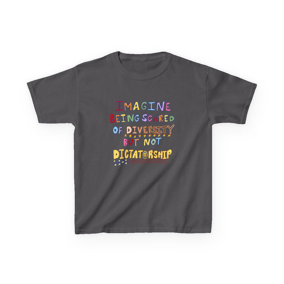 Thumbnail: Imagine Being Scared Of Diversity Fitted Tee