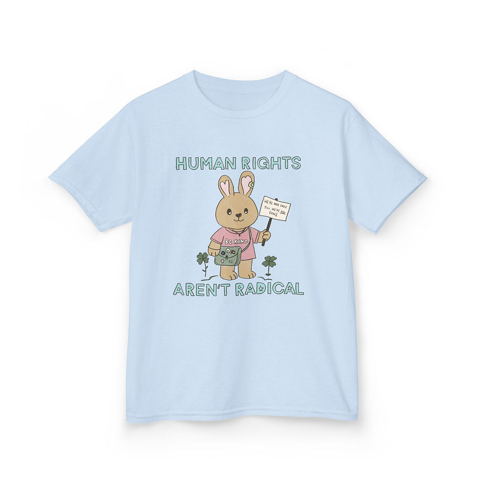 Thumbnail: Human Rights Aren't Radical Fitted Tee
