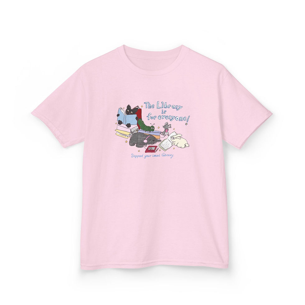 Thumbnail: The Library Is For Everyone Fitted Tee
