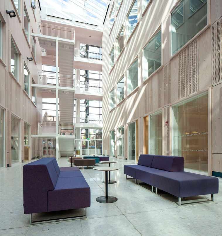 Interior and exterior photography of the renowned Royal School Of Music in Stockholm for Sweco interior architects. 