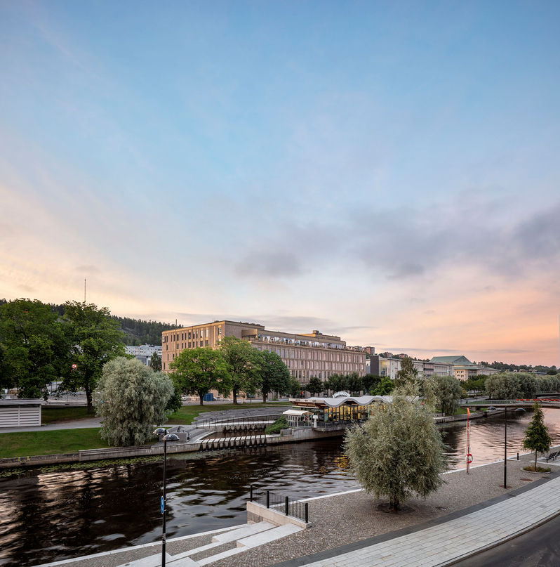 Architectural photography of Clarion Hotel Sundsvall  by Krook & Tjäder Architects. Tasks: Production planning, architectural photography, image processing.