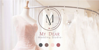 ▶MY DEAR手工精品婚紗-品牌整體設計